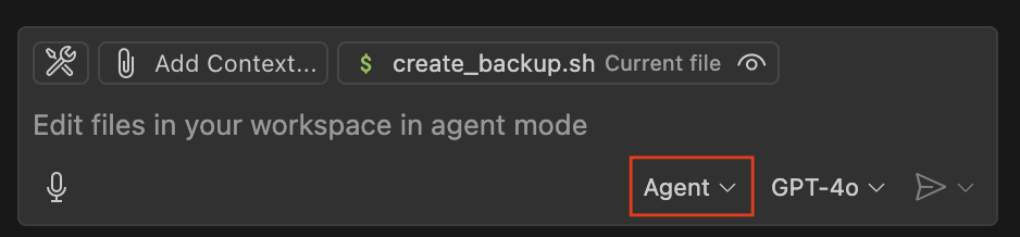 Agent mode in VS Code